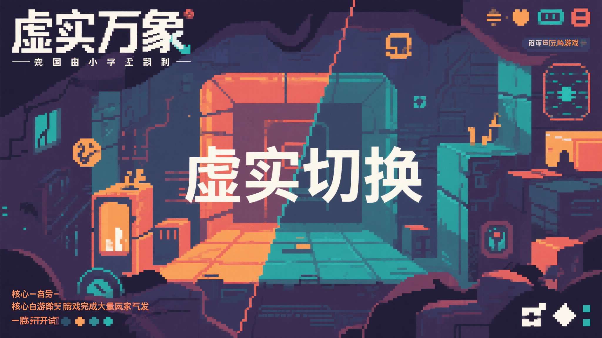 《虚实万象》是一款由国内独立团队打造的像素风解谜冒险游戏，其独特的"虚实切换"核